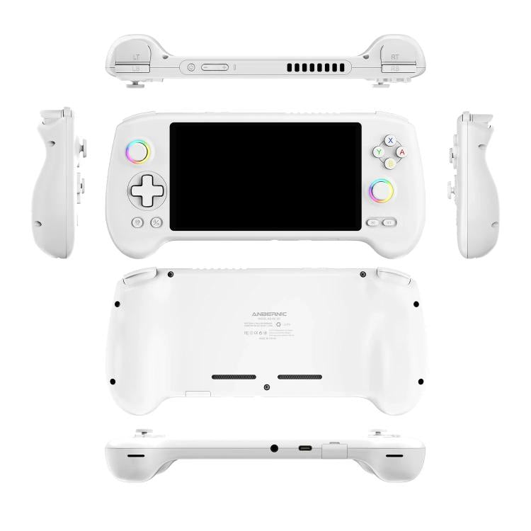 ANBERNIC RG557 Handheld Game Console 5.48-Inch AMOLED Screen Android 14 Video Game Player 12+128G(White) - Pocket Console by ANBERNIC | Online Shopping UK | buy2fix