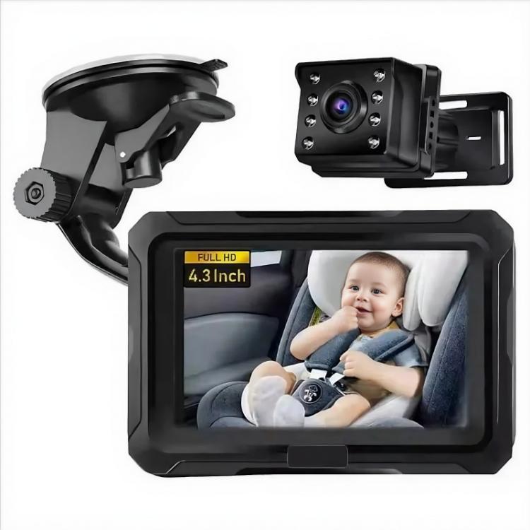 4.3 inch HD 1080P Car Baby Monitor(With USB) - Car Monitor by buy2fix | Online Shopping UK | buy2fix
