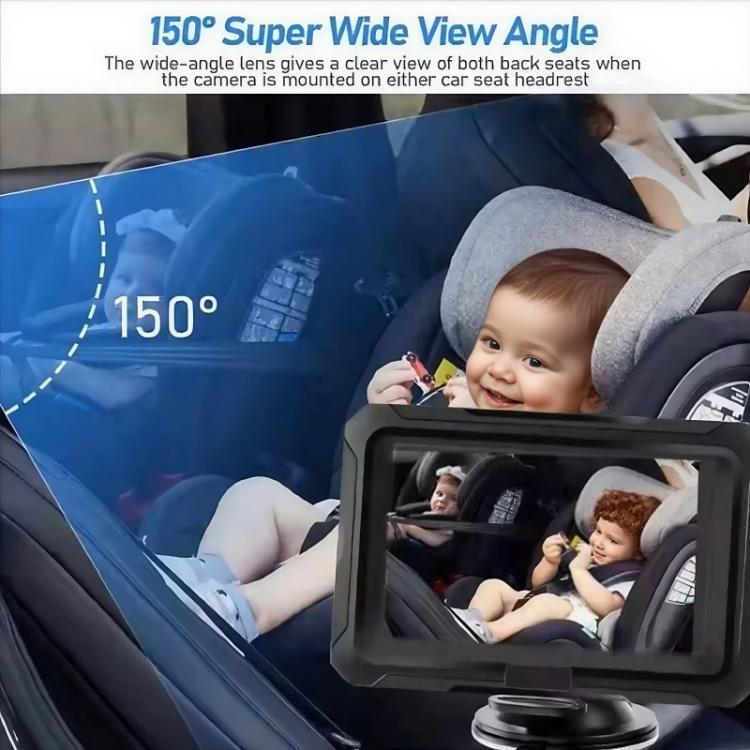 4.3 inch HD 1080P Car Baby Monitor(With USB) - Car Monitor by buy2fix | Online Shopping UK | buy2fix