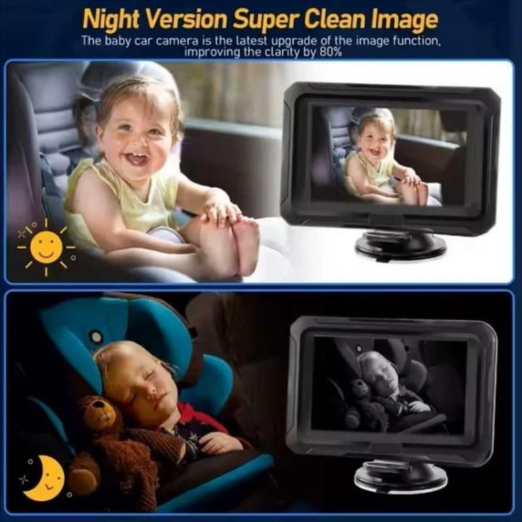 4.3 inch HD 1080P Car Baby Monitor(With USB) - Car Monitor by buy2fix | Online Shopping UK | buy2fix