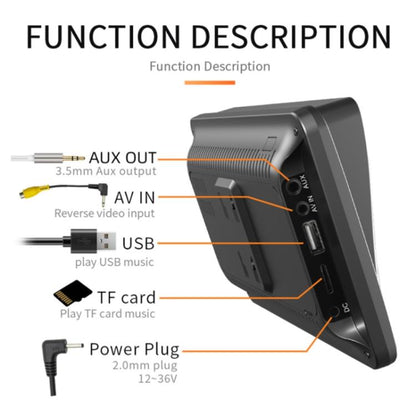 7-inch HD  Touch Screen + HD 8-light Reversing Image Wireless Carplay Car MP5 Player(X5300) - Car MP3 & MP4 & MP5 by buy2fix | Online Shopping UK | buy2fix