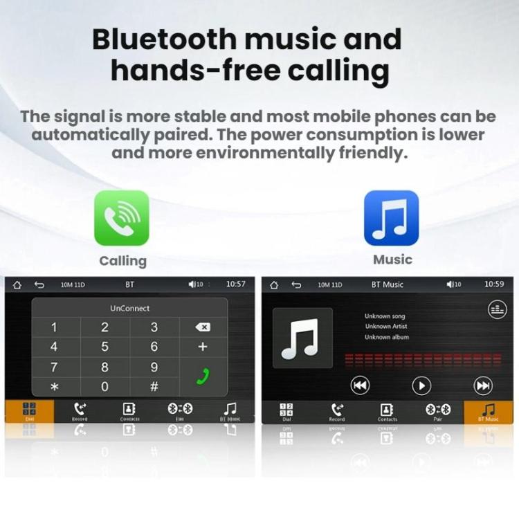 7-inch HD  Touch Screen + HD 8-light Reversing Image Wireless Carplay Car MP5 Player(X5300) - Car MP3 & MP4 & MP5 by buy2fix | Online Shopping UK | buy2fix