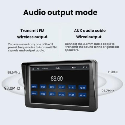 7-inch HD  Touch Screen + HD 8-light Reversing Image Wireless Carplay Car MP5 Player(X5300) - Car MP3 & MP4 & MP5 by buy2fix | Online Shopping UK | buy2fix