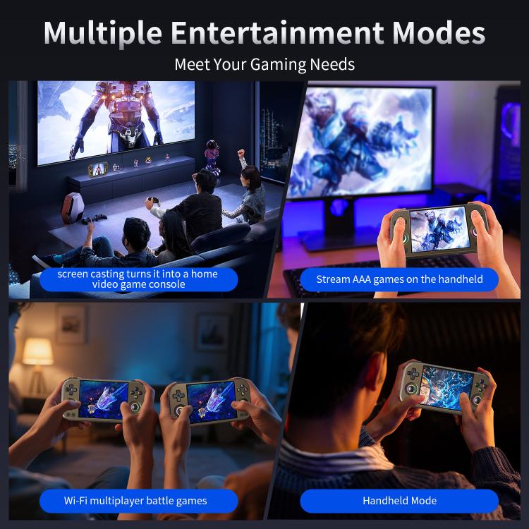 ANBERNIC RG 477M  Android 14 Handheld Game Console With Aluminum Alloy Body, 4.7-Inch LTPS In-Cell Touch Screen, 3D Hall Joystick & Self-Developed AI Assistant 128G(Black) - Pocket Console by ANBERNIC | Online Shopping UK | buy2fix