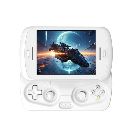 ANBERNIC RG Slide Video Game Console 4.7-Inch LTPS In-Cell Screen Android 13 OS For Retro/Cloud Gaming & Streaming 8+128G(White)