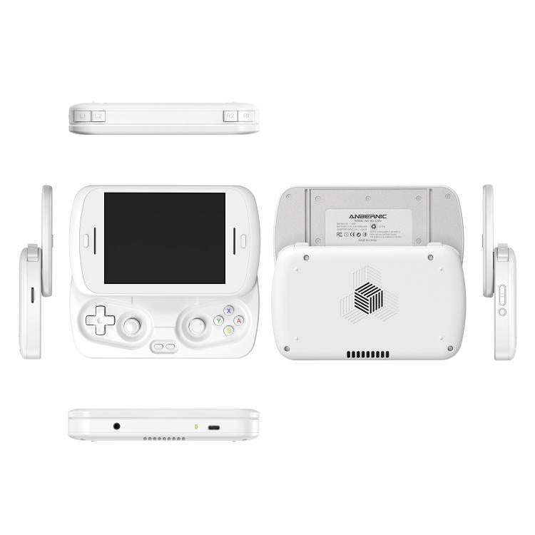 ANBERNIC RG Slide Video Game Console 4.7-Inch LTPS In-Cell Screen Android 13 OS For Retro/Cloud Gaming & Streaming 8+128G(White) - Pocket Console by ANBERNIC | Online Shopping UK | buy2fix