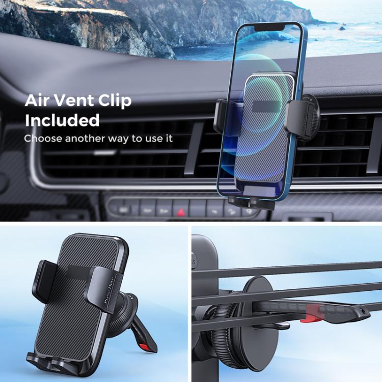 Tronwin JY02 Flexible Arm Dashboard Windshield Car Phone Holder Adjustable Suction Cup Mount(Black) - Universal Car Holders by Tronwin | Online Shopping UK | buy2fix