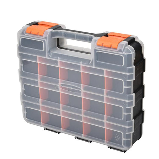 Plastic Multi-Function Portable Parts And Tools Flip-Top Storage Box(G-322)