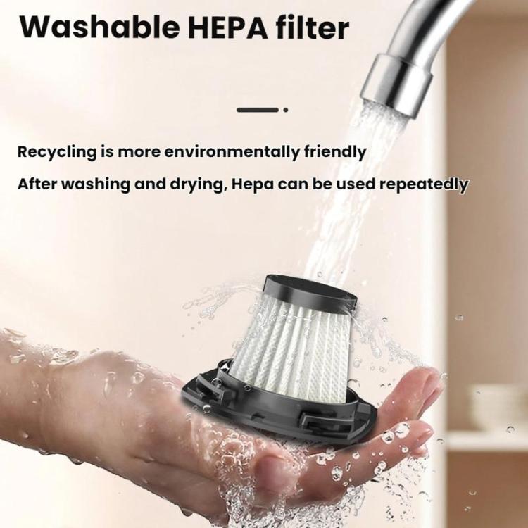 Car-mounted High-power Strong Suction Cordless Vacuum Cleaner, Color: White Brushless 12000PA - Vacuum Cleaner by buy2fix | Online Shopping UK | buy2fix