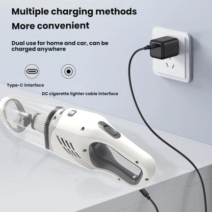 Car-mounted High-power Strong Suction Cordless Vacuum Cleaner, Color: White 5500PA - Vacuum Cleaner by buy2fix | Online Shopping UK | buy2fix
