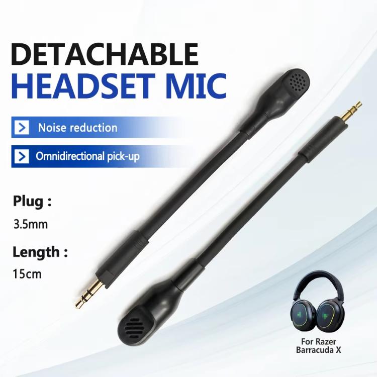 For Razer Barracuda X Gaming Headset Noise Reduction Microphone(Black) - Headset Accessories by buy2fix | Online Shopping UK | buy2fix