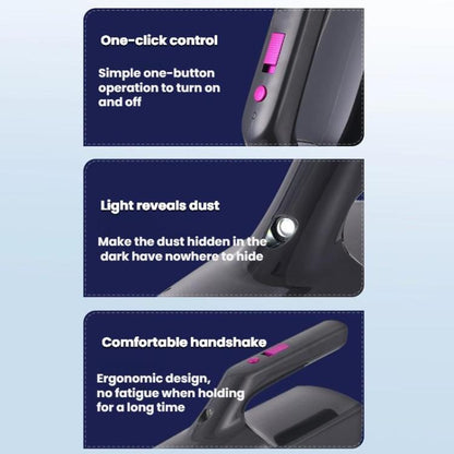 Small Powerful Handheld Vacuum Cleaner For Car And Desktop Use, Specification: 7500PA Brushed(Gray) - Vacuum Cleaner by buy2fix | Online Shopping UK | buy2fix