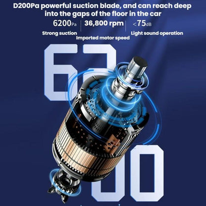 Small Powerful Handheld Vacuum Cleaner For Car And Desktop Use, Specification: 7500PA Brushed(Black) - Vacuum Cleaner by buy2fix | Online Shopping UK | buy2fix