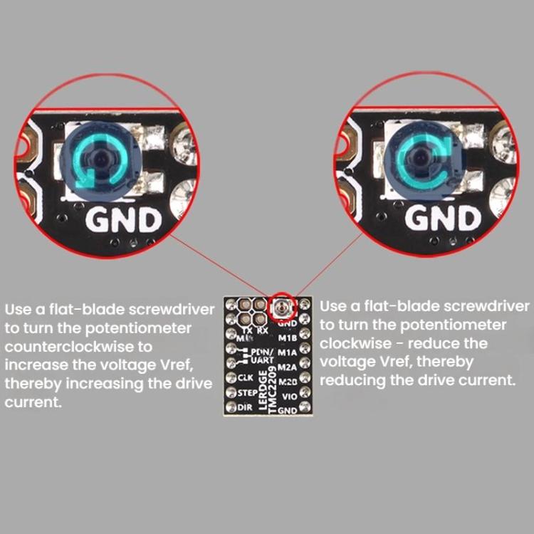 TMC2209 Driver High-Current High-Microstepping Replacement For 2208, A4988, LV8729 3D Printer Accessory - Parts by buy2fix | Online Shopping UK | buy2fix