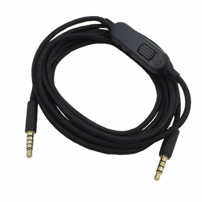 For Logitech G Pro / G Pro X / G233 / G433 Gaming Headset Audio Cable, Length: 2m(Black) - Headset Accessories by buy2fix | Online Shopping UK | buy2fix