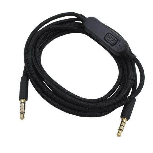 For Logitech G Pro / G Pro X / G233 / G433 Gaming Headset Audio Cable, Length: 2m(Black) - Headset Accessories by buy2fix | Online Shopping UK | buy2fix