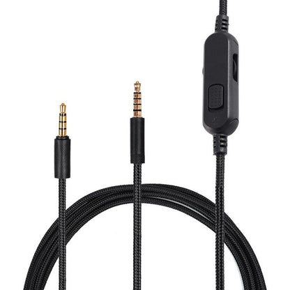 For Logitech G Pro / G Pro X / G233 / G433 Gaming Headset Audio Cable, Length: 2m(Black) - Headset Accessories by buy2fix | Online Shopping UK | buy2fix