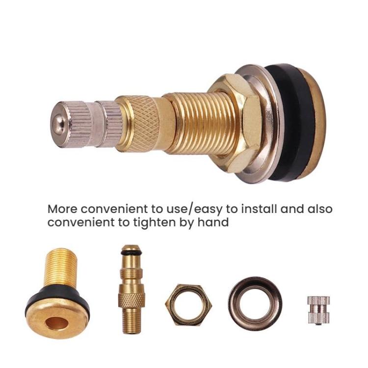 Agricultural Vehicle Vacuum Tire Full Copper Valves(American Standard) - Tire Valve Caps by buy2fix | Online Shopping UK | buy2fix