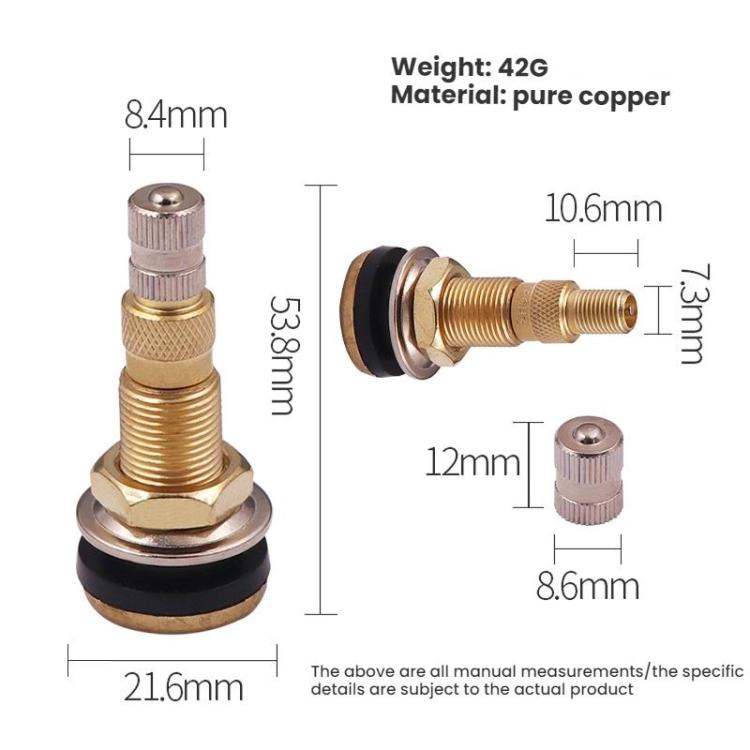 Agricultural Vehicle Vacuum Tire Full Copper Valves(American Standard) - Tire Valve Caps by buy2fix | Online Shopping UK | buy2fix