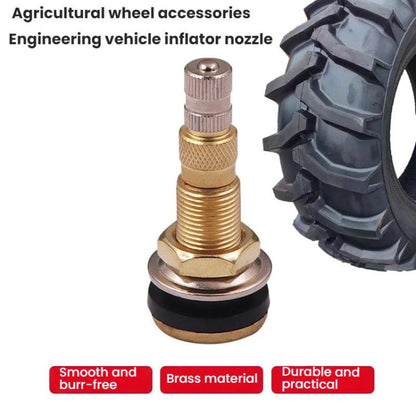 Agricultural Vehicle Vacuum Tire Full Copper Valves(American Standard) - Tire Valve Caps by buy2fix | Online Shopping UK | buy2fix
