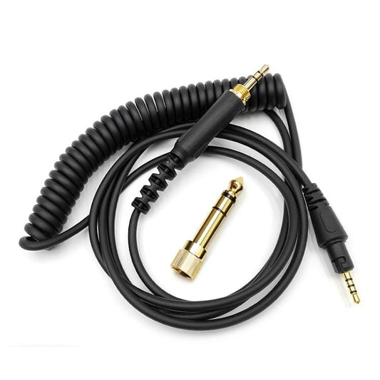 Straight Plug 1.2m Headphone Spring Audio Cable, For Pioneer HDJ-CUE1 / HDJ-X7 / HDJ-S7 / HDJ-X5 / HDJ-S7 - Headset Accessories by buy2fix | Online Shopping UK | buy2fix