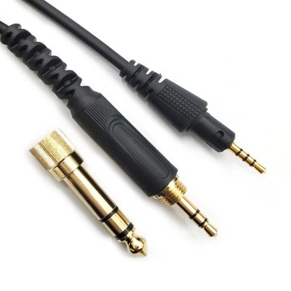 Straight Plug 1.2m Headphone Spring Audio Cable, For Pioneer HDJ-CUE1 / HDJ-X7 / HDJ-S7 / HDJ-X5 / HDJ-S7 - Headset Accessories by buy2fix | Online Shopping UK | buy2fix