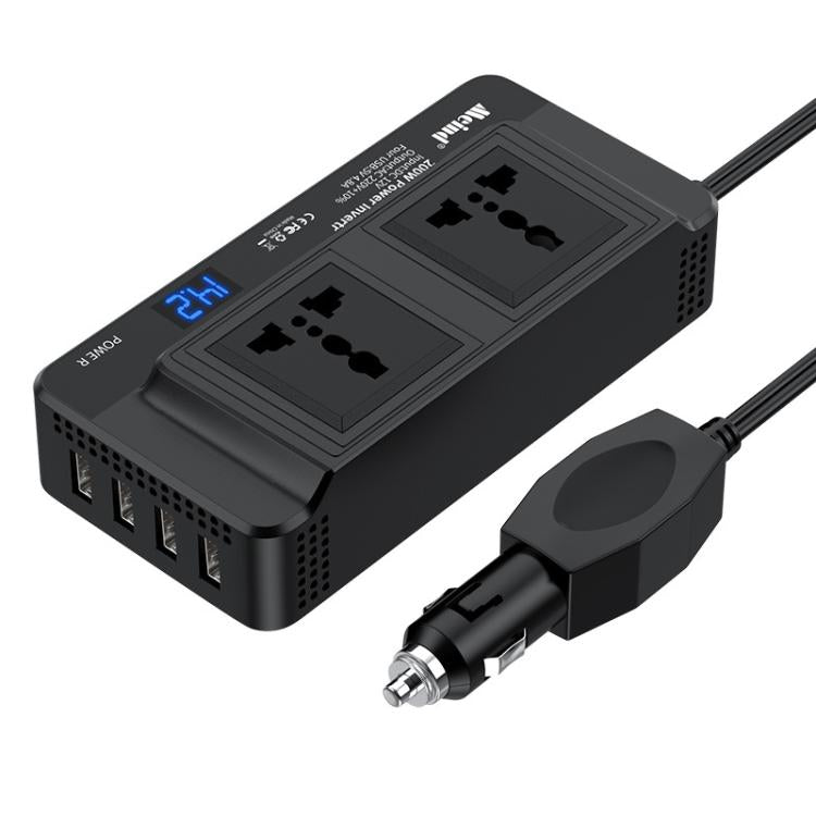 Meind 200W Car Inverter To 220V Fast Charging Dual Socket(Universal 12V) - Others by Meind | Online Shopping UK | buy2fix