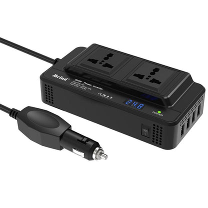 Meind 200W Car Inverter To 220V Fast Charging Dual Socket(Universal 24V) - Others by Meind | Online Shopping UK | buy2fix