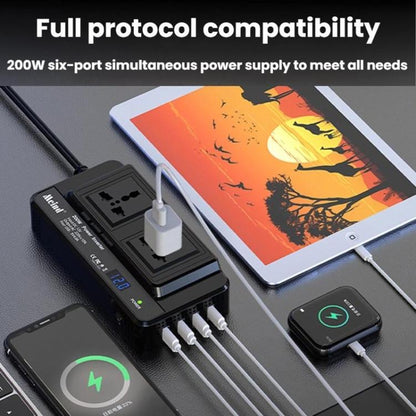 Meind 200W Car Inverter To 220V Fast Charging Dual Socket(Universal 12V) - Others by Meind | Online Shopping UK | buy2fix
