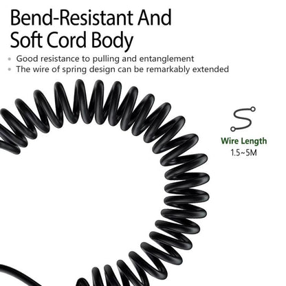 2.5mm To 3.5mm+6.35mm Plug 1.5m Spring-Loaded Headphone Cable,For Sennheiser HD6 / HD8 / HD7 / HD598 - Headset Accessories by buy2fix | Online Shopping UK | buy2fix