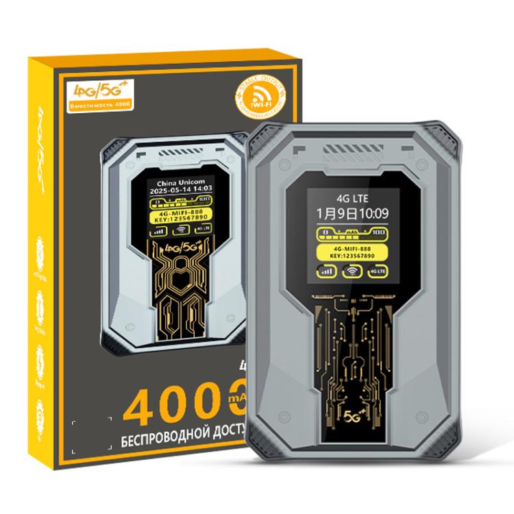 Asia Edition M20 4G/5G Portable WiFi Hotspot 300Mbps SIM Unlocked Pocket Router With Time Display, 4000mAh Long-Lasting Battery - 4G Mobile Wifi by buy2fix | Online Shopping UK | buy2fix