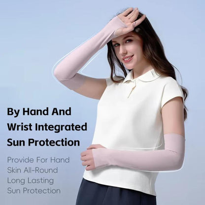 WEST BIKING 1pair Outdoor Cycling Ice Silk UV-Protective Arm Sleeves Fishing Travel Arm Protection Ice Sleeves(Black) - Protective Gear by WEST BIKING | Online Shopping UK | buy2fix