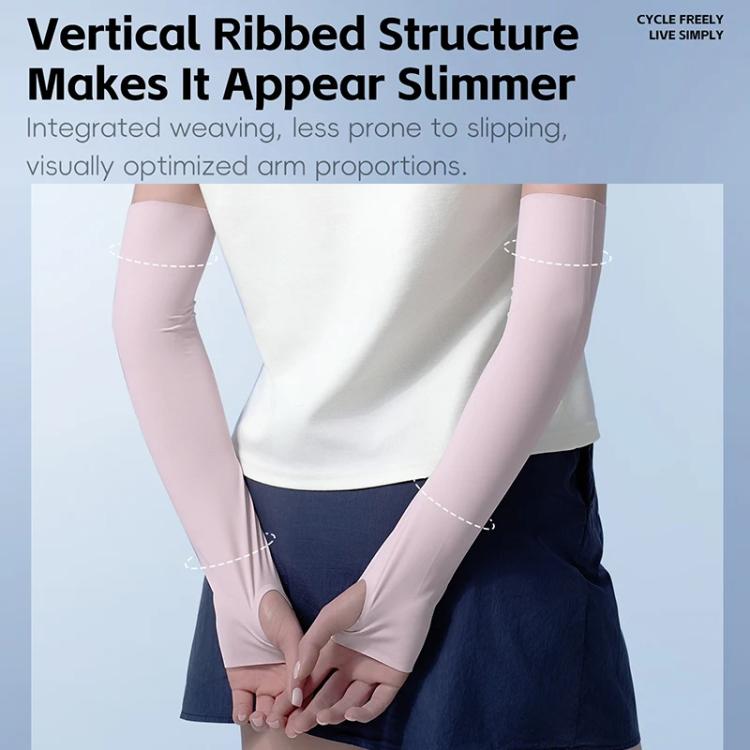 WEST BIKING 1pair Outdoor Cycling Ice Silk UV-Protective Arm Sleeves Fishing Travel Arm Protection Ice Sleeves(Gray) - Protective Gear by WEST BIKING | Online Shopping UK | buy2fix