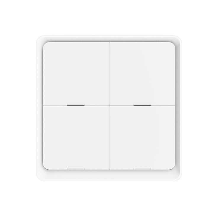 Graffiti Smart Home Wireless Scene Switch APP Timer 4-Button Adhesive Smart Switch(White No Battery) - Smart Switch by buy2fix | Online Shopping UK | buy2fix