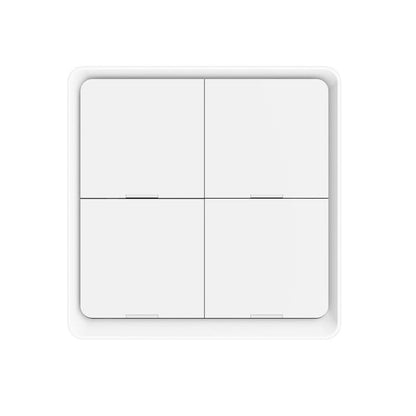 Graffiti Smart Home Wireless Scene Switch APP Timer 4-Button Adhesive Smart Switch(White No Battery) - Smart Switch by buy2fix | Online Shopping UK | buy2fix