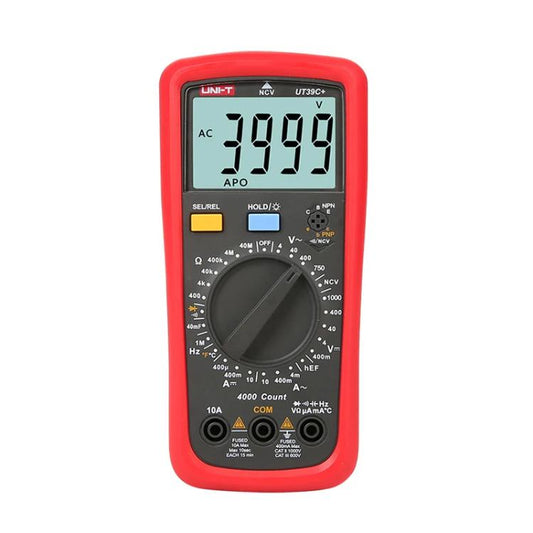 UNI-T UT39C+ Digital Multimeter 1000V DC/750V AC Voltage, 10A Current Tester - Digital Multimeter by UNI-T | Online Shopping UK | buy2fix