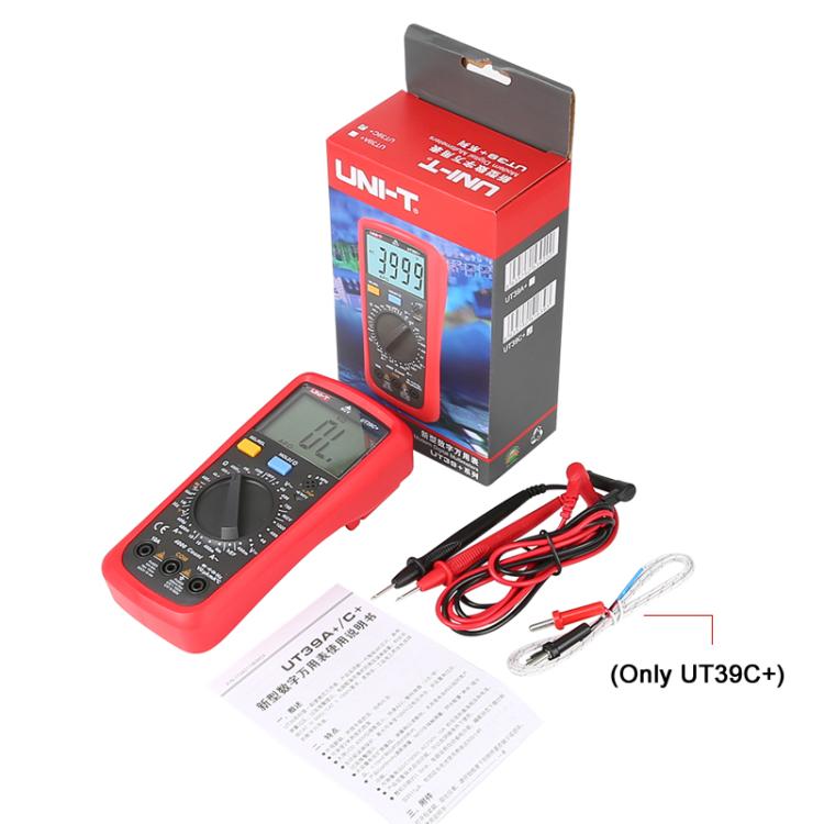 UNI-T UT39A+ Digital Multimeter 1000V DC/750V AC Voltage, 10A Current Tester - Digital Multimeter by UNI-T | Online Shopping UK | buy2fix