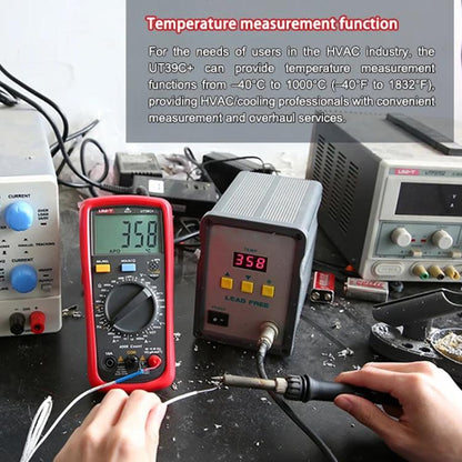 UNI-T UT39A+ Digital Multimeter 1000V DC/750V AC Voltage, 10A Current Tester - Digital Multimeter by UNI-T | Online Shopping UK | buy2fix