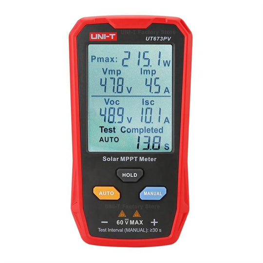 UNI-T UT673PV Solar MPPT Meter Solar Panel Maximum Power Tester Maintenance Diagnostic Tool
