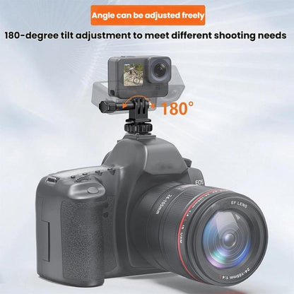 VRIG AC24 1/4 Cold Shoe Mount to Action Camera Adapter Cold Shoe Base F External Camera Tripod(Black) - Connection Mount by VRIG | Online Shopping UK | buy2fix