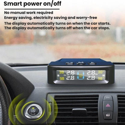 Automotive TPMS Four-Tire Pressure Monitor, Specification: Beep Sound Version External Sensor(Japanese) - Tire Pressure Gauges by buy2fix | Online Shopping UK | buy2fix