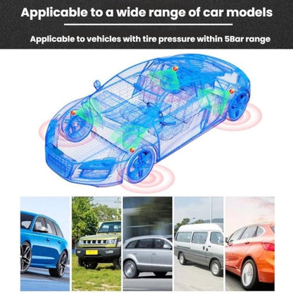 Automotive TPMS Four-Tire Pressure Monitor, Specification: Voice Version External Sensor(English) - Tire Pressure Gauges by buy2fix | Online Shopping UK | buy2fix