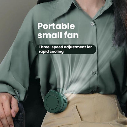 F10 3 Speed Clip-On Quiet Fan USB Mini Desktop Handheld Fan(White) - Electric Fans by buy2fix | Online Shopping UK | buy2fix