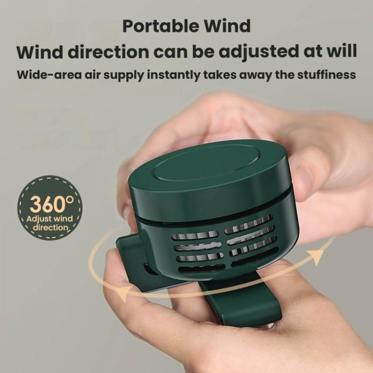 F10 3 Speed Clip-On Quiet Fan USB Mini Desktop Handheld Fan(White) - Electric Fans by buy2fix | Online Shopping UK | buy2fix