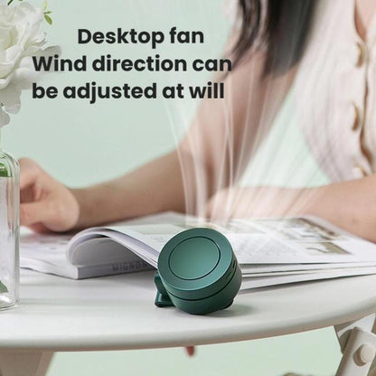 F10 3 Speed Clip-On Quiet Fan USB Mini Desktop Handheld Fan(White) - Electric Fans by buy2fix | Online Shopping UK | buy2fix