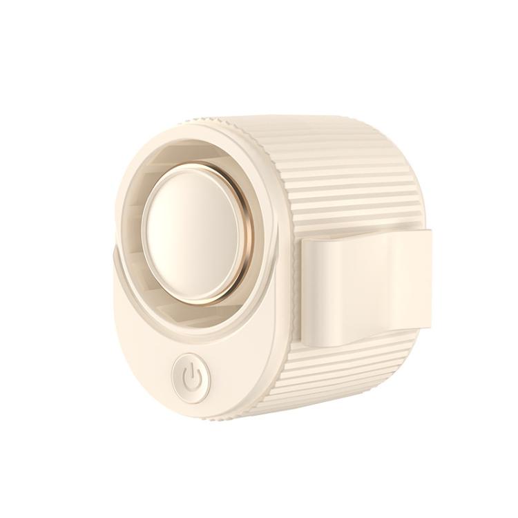 High-speed Waist-mounted Fan Outdoor Clip-on USB Mini Fan(Beige) - Electric Fans by buy2fix | Online Shopping UK | buy2fix