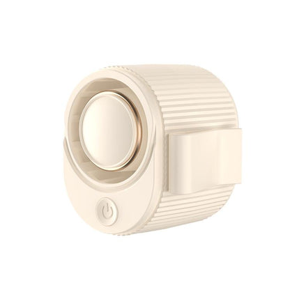 High-speed Waist-mounted Fan Outdoor Clip-on USB Mini Fan(Beige) - Electric Fans by buy2fix | Online Shopping UK | buy2fix