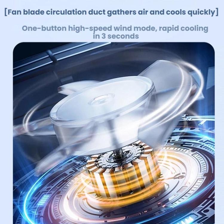 High-speed Waist-mounted Fan Outdoor Clip-on USB Mini Fan(Beige) - Electric Fans by buy2fix | Online Shopping UK | buy2fix