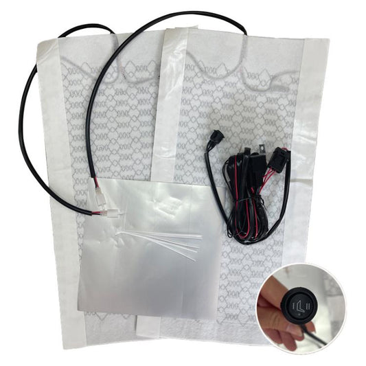 12V Universal Winter Car Seat Heating Pad Set 2: 2-gear + Single Seat (2 Heating Pads) - Seat Accessories by buy2fix | Online Shopping UK | buy2fix