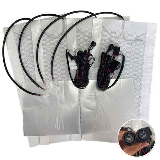 12V Universal Winter Car Seat Heating Pad Set 2: 2-gear + 2 Seats (4 Heating Pads) - Seat Accessories by buy2fix | Online Shopping UK | buy2fix